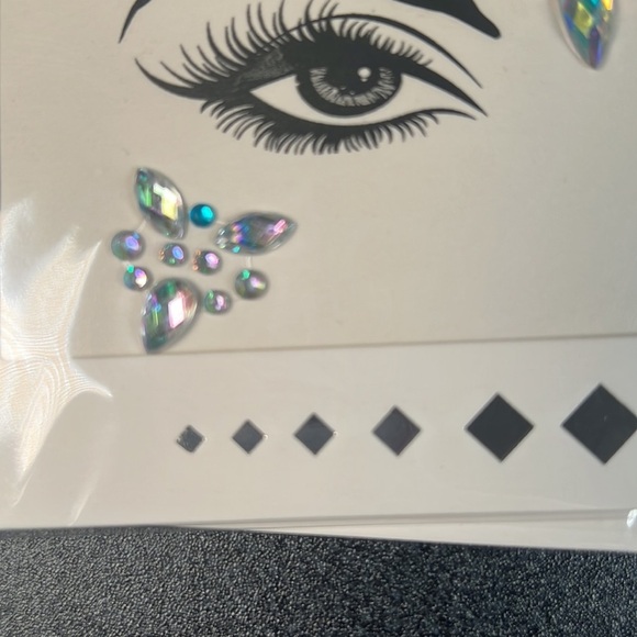 Colorful Iridescent Face Rhinestone Crystal Stickers - Picture 4 of 5